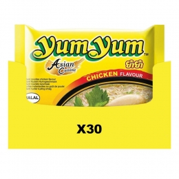 30xYumYumNoodlesSoepPakKip60gr