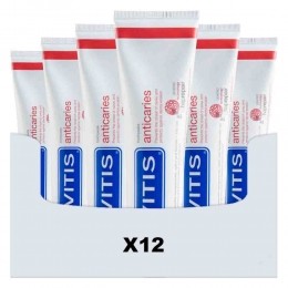 12xVitisTandpastaAnticaries75ml