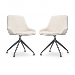 Setvan2eetkamerstoelenNola-IsaboucldraaibaarNolon