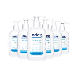 6xSanicurHandzeepOriginal300ml