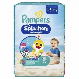 8xPampersSplashersZwemluiersMaat3-46-11kg12stuks