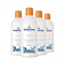 4xMelkmeisjeBadenDoucheCrmeHoning1000ml
