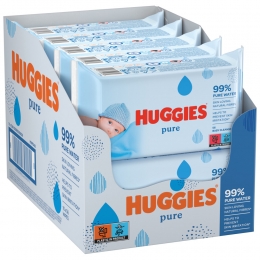 10xHuggiesBillendoekjesPure99Water56stuks