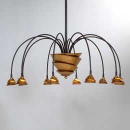 HollnderExclusieveLEDhanglampFontaineijzer-bruin-goud