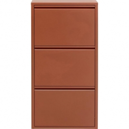 SchoenenkastCarusobruin3ladenKareDesign
