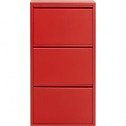 SchoenenkastCarusorood3ladenKareDesign