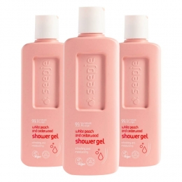 3xSeepjeWittePerzikenCederhoutDouchegel300ml