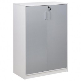 Beliani-ZEHNA-Sideboard-Lichtgrijs-117cm-Vezelplaat