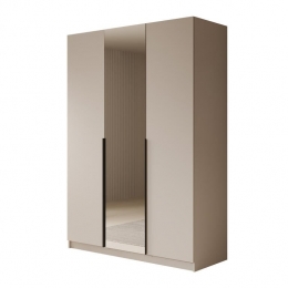 Meubella-KledingkastSabre-Beige-150cm-Metspiegel