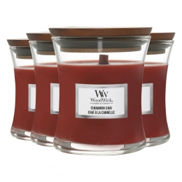 4xWoodWickGeurkaarsMiniCinnamonChai85gr
