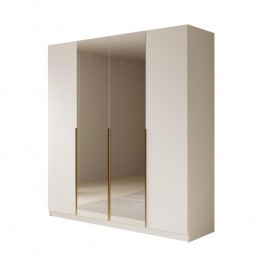 Meubella-KledingkastSabre2-Wit-200cm-Metspiegel
