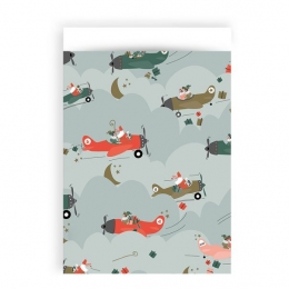 Cadeauzakjes-SintPakjesvliegtuig-5stuks-17x25cm