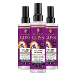 3xGlissAnti-KlitSprayFullHairWonder200ml