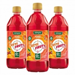 3xSlimpieSiroopKidsTuttiFrutti580ml