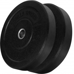 BumperPlates2x25kg-Halterschijven-50kg-Rubber-50mm-GorillaSports