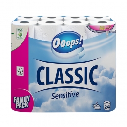 OoopsToiletpapierClassicSensitive3-laags24stuks