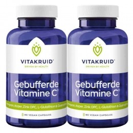 GratisVerzending2xVitakruidGebufferdeVitamineC90vegacapsules