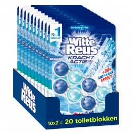 10xWitteReusToiletblokKrachtActiefOceaan2stuks