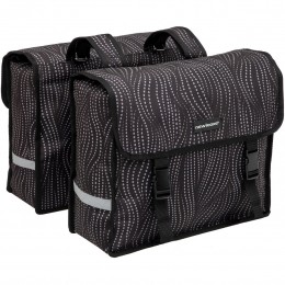 DubbelefietstasFioriDoubleAlmaBlack30L