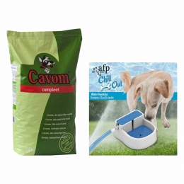 CavomCompleetHondenvoerAfpWaterbakPakket