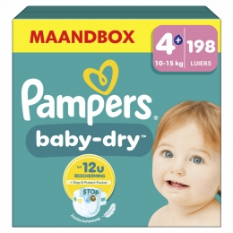 PampersBabyDryLuiersMaat410-15kg198stuks