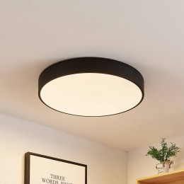 LindbyLEDplafondlampSimera50cmzwartmetaal