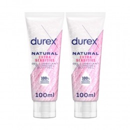 2xDurexGlijmiddelNaturalExtraSensitive100natuurlijk100ml