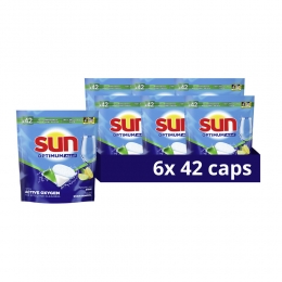 6xSunVaatwascapsulesOptimumAll-in-1Citroen42stuks