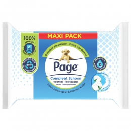 PageVochtigToiletpapierCompleetSchoonMaxi74stuks