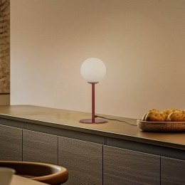 ALDEXTafellampJoelhoogte35cmwijnroodwit