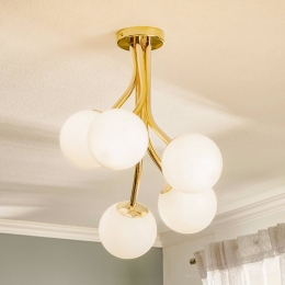 EulunaSelvaplafondlamp5-lampsoffsetgoud
