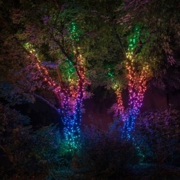 TwinklyRGBlichtkettingenzwart400lichtpunten32m