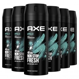 6xAxeDeodorantBodysprayApollo150ml