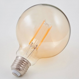 LindbyE27LEDgloeidraadlamp6W500lmamber1800K