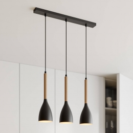 LuminexHanglampMuza3-lampslangzwarthoutlicht
