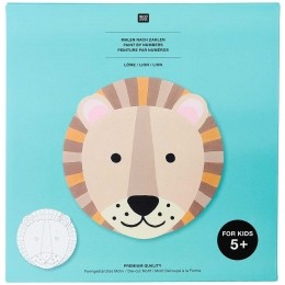 Kidsschilderenopnummerset-leeuw