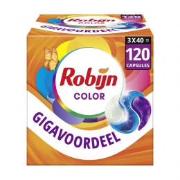 3xRobijnWascapsules3-in-1Color40stuks
