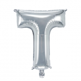 Letterballonzilverkleurig-32cm-T