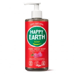 HappyEarth100NatuurlijkeHandzeepFloralPatchouli300ml