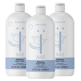NafCare-RelaxingBathFoam-3x500ml-Metnatuurlijkekatoenzaadextract-Voordeelverpakking