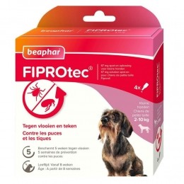BeapharFiprotecAntiTeken-enVlooiendruppelsHond2-10kg4stuks