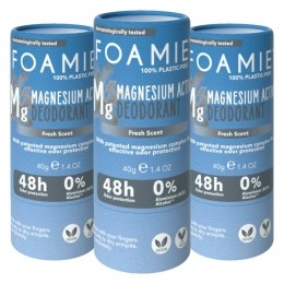 3xFoamieDeodorantStickRefresh40gr
