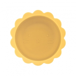 Dutsi-WelpjeSerie-SiliconenBabykommetje-LeeuwenOntwerp-350ml-Mosterdgeel