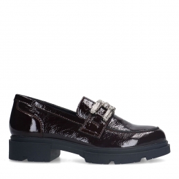 Bordeauxrodelaklerenloafers