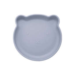 Dutsi-BeertjeSerie-SiliconenBabybord-BeertjeOntwerp-18cm-Pastelblauw