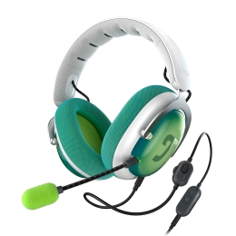 TeufelZOLAGamingHDHeadset71BinauralSurroundSoundKrachtigeBasLightGrayTealampLime