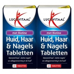 GratisVerzending2xLucovitaalHuidHaarNagelsmetBiotine60tabletten