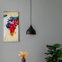 OpviqTattoo2396hanglamp18cmzwartgoud