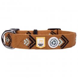 WOOLLYWOLFHondenhalsbandExploreroker-zwart-muntMaatM