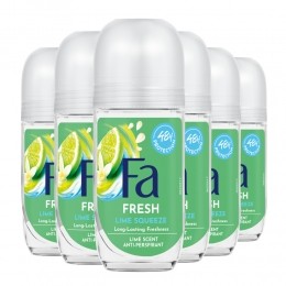 6xFaDeodorantRollerLimeSqueeze50ml
